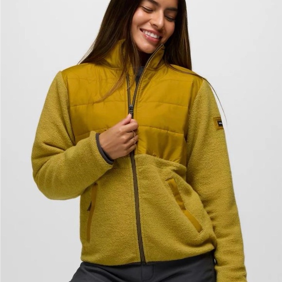 Prana Jackets & Blazers - EUC prAna Wooly Bird Fleece Full Zip - Sandstone Size L